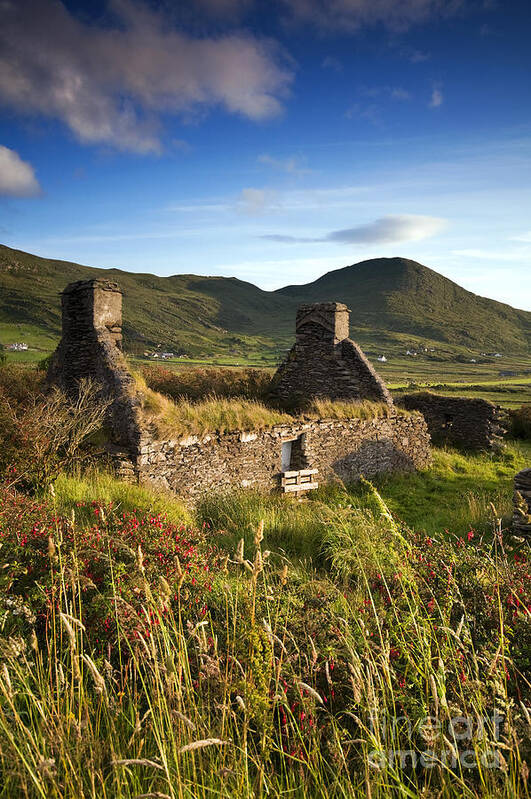 Ireland Art Print featuring the photograph Irish Cottage by David Lichtneker