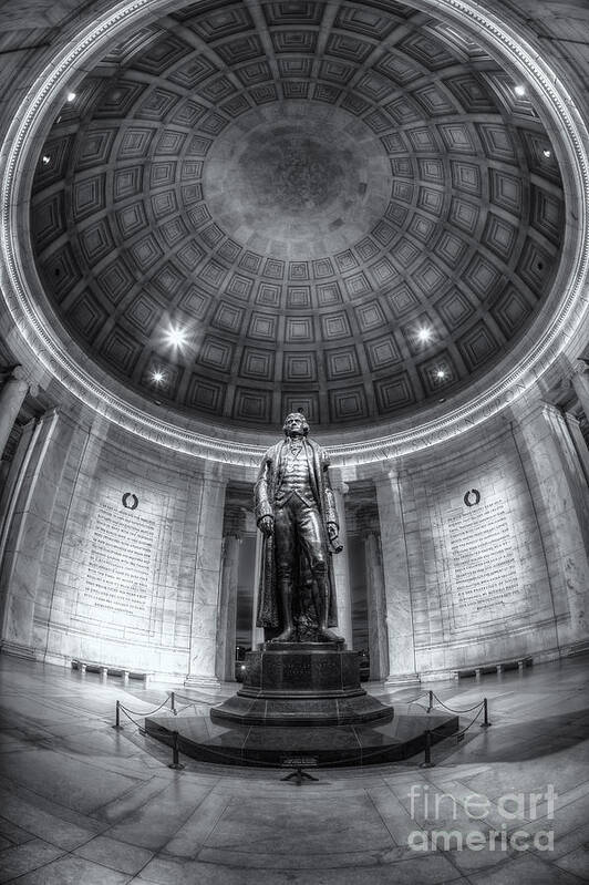 Clarence Holmes Art Print featuring the photograph Jefferson Memorial Interior IV by Clarence Holmes