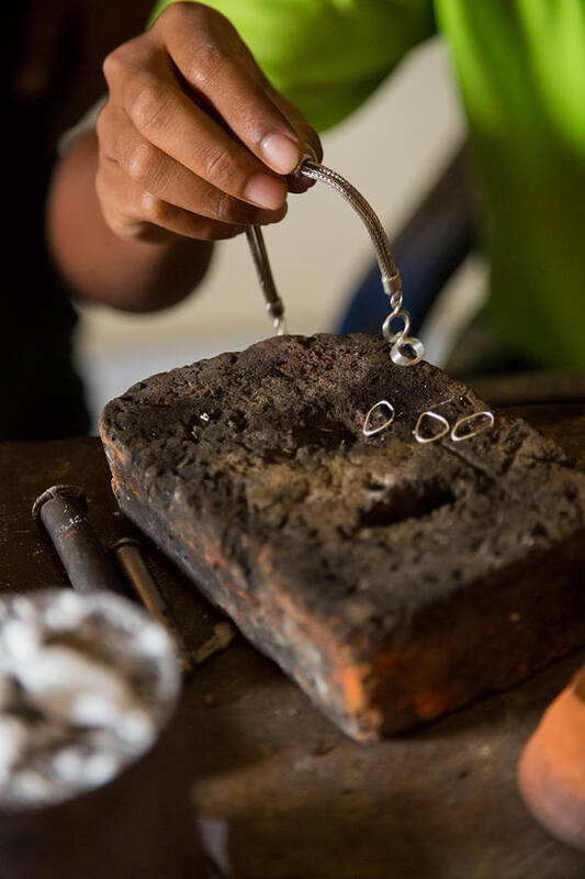 Travel Art Print featuring the photograph Jewelry Making - Bali by Matthew Onheiber