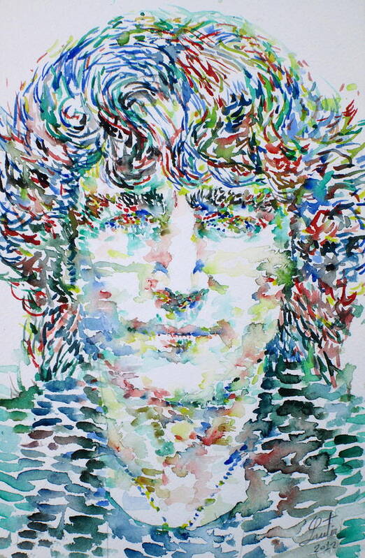 The Art Print featuring the painting John Lennon Portrait.1 by Fabrizio Cassetta