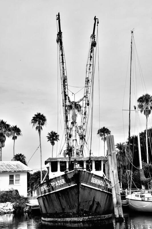 Old Boat Art Print featuring the photograph Just Waiting by Alison Belsan Horton