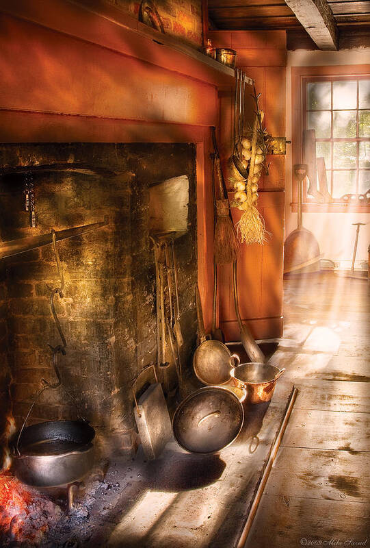 Utensils - Old country kitchen Photograph by Mike Savad - Fine Art America