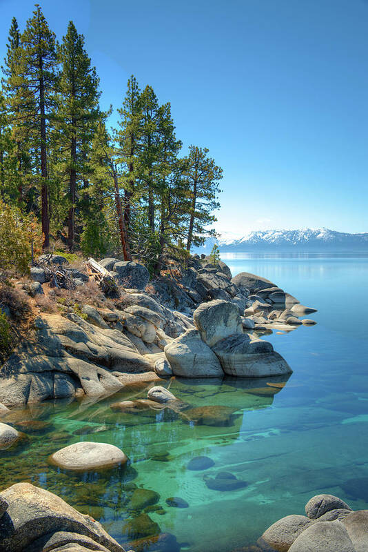 Scenics Art Print featuring the photograph Lake Tahoe, The Rugged North Shore by Ed Freeman