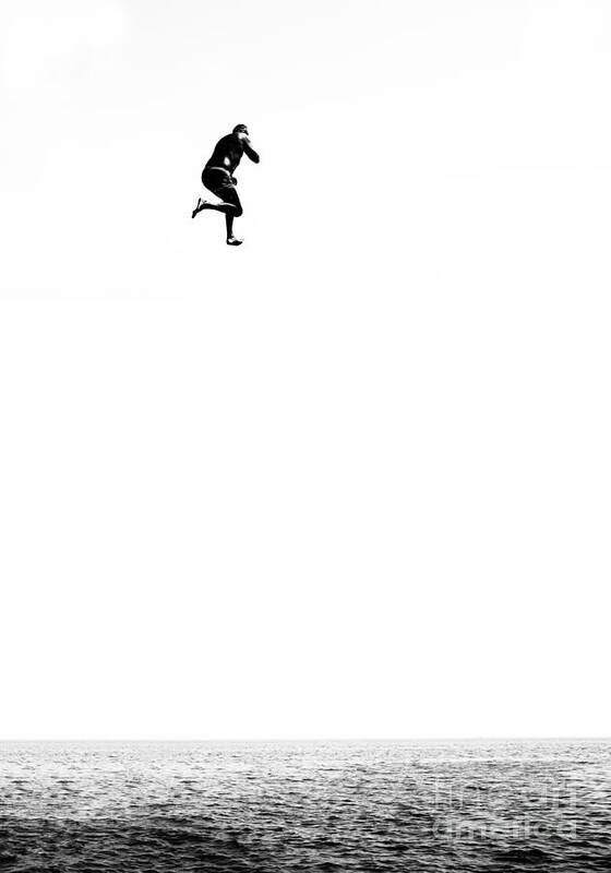 Active Art Print featuring the photograph Leap Of Faith by Stelios Kleanthous