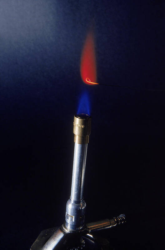 Analysis Art Print featuring the photograph Lithium Flame Test by Richard Treptow