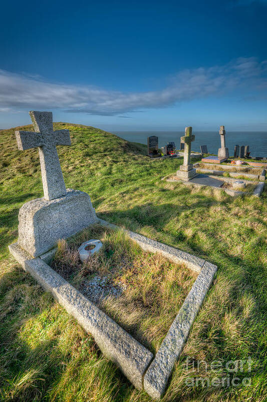 Anglesey Art Print featuring the photograph Llanbadrig Cemetery by Adrian Evans