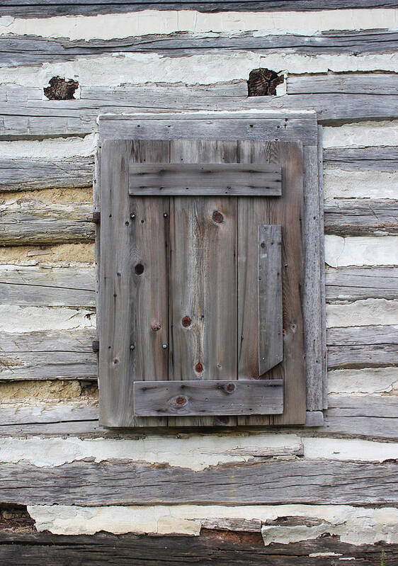 Window Art Print featuring the photograph Log Cabin Window 5 by Mary Bedy