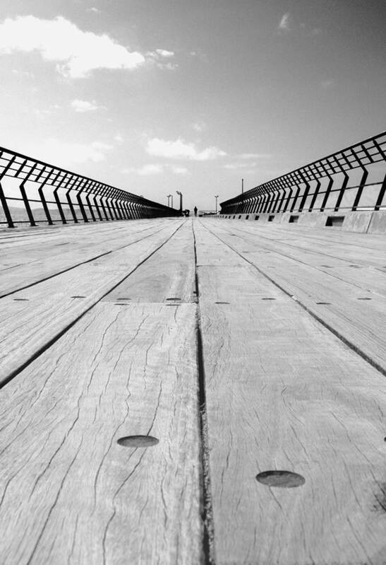 Pier Art Print featuring the photograph Lonely Vanishing Point by Anthony Davey