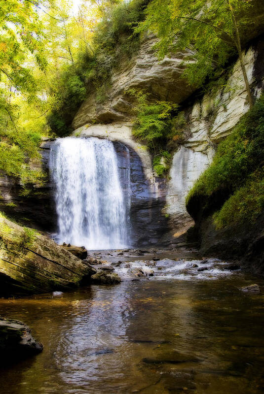 Looking Glass Falls Art Print featuring the photograph Looking Glass by Steven Richardson