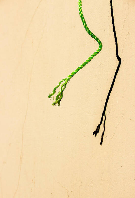 Plastic Rope Art Print featuring the photograph Loose Ends by Prakash Ghai