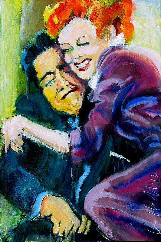 Paintings Art Print featuring the painting Lucy and Ricky by Les Leffingwell