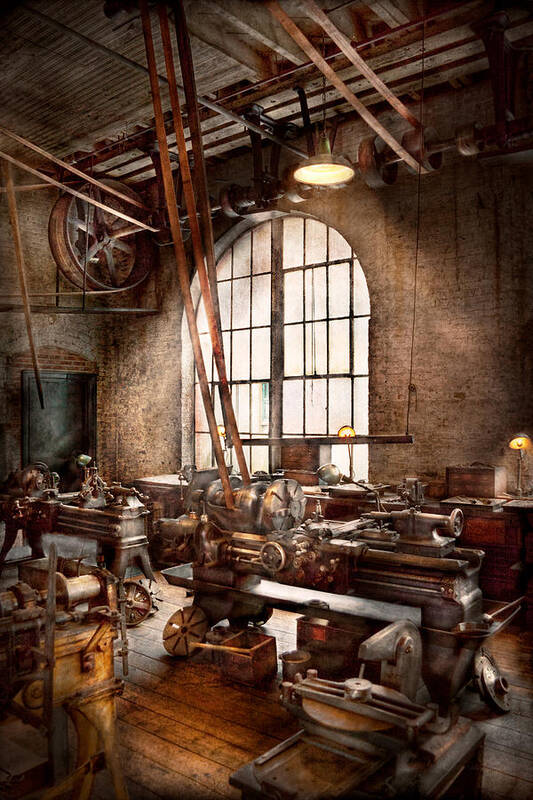 Machinists Art Print featuring the photograph Machinist - I like big tools by Mike Savad