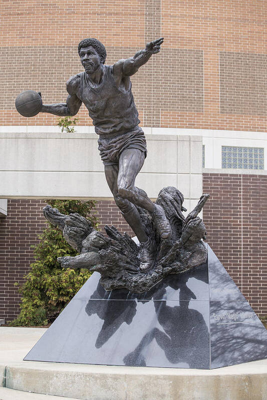 Magic Johnson Art Print featuring the photograph Magic Johnson Statue at Breslin by John McGraw Magic Johnson Art Print featuring the photograph Magic Johnson Statue at Breslin by John McGraw