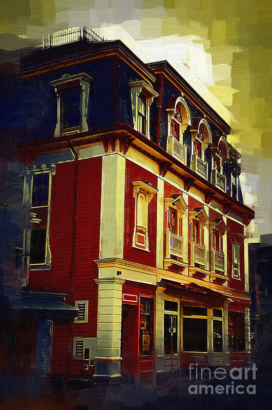 Architecture Art Print featuring the painting Main Street USA by Kirt Tisdale