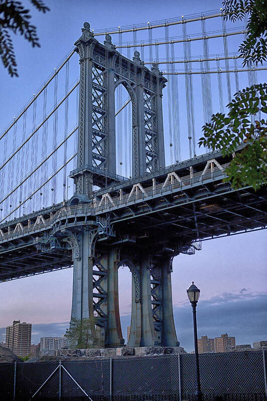 Bridge Art Print featuring the photograph Manhattan Bridge by Eunice Gibb