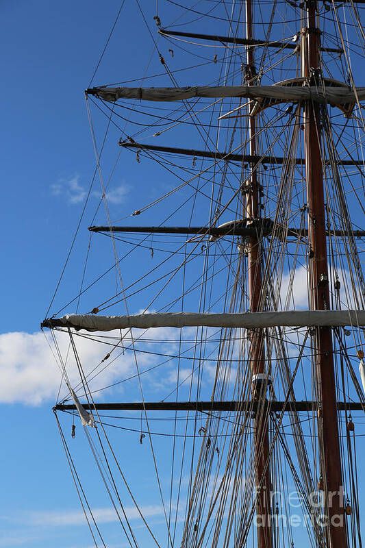 Masts Art Print featuring the photograph Masts by Carol Groenen