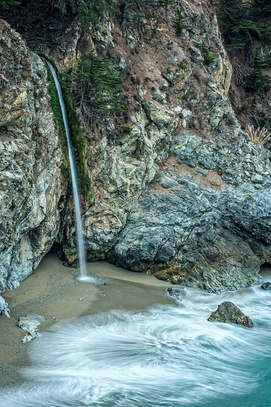 Big Sur Art Print featuring the photograph McWay Falls by George Buxbaum