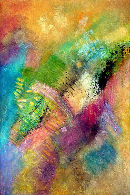 Abstract Art Print featuring the painting Memories of My Youth #2 by Jim Whalen