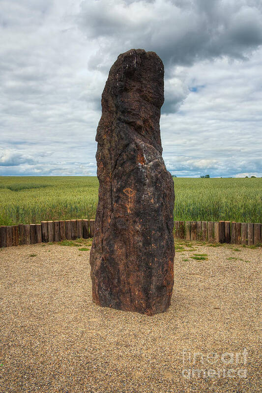 Menhir Art Print featuring the photograph menhir Stone Shepherd by Michal Boubin