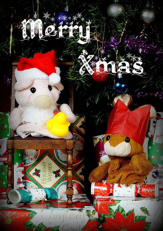 Christmas Art Print featuring the photograph Merry Xmas by Piggy      