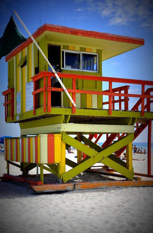 Miami Art Print featuring the photograph Miami Shack by Laurie Perry