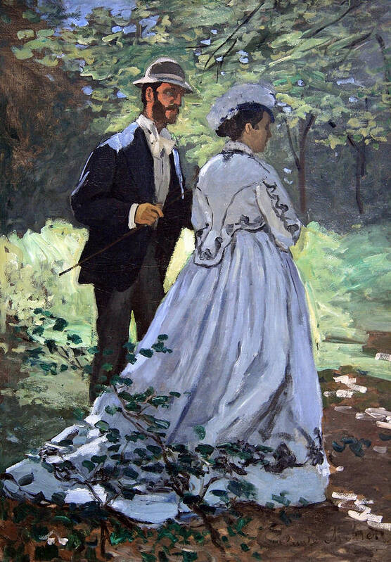 Bazille And Camille Art Print featuring the photograph Monet's Bazille And Camille by Cora Wandel