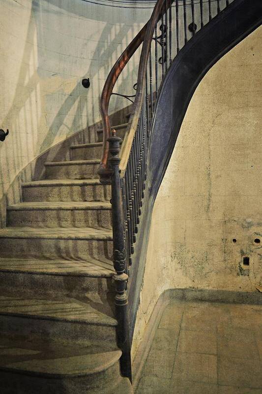 Morton Hotel Art Print featuring the photograph Morton Hotel Stairway by Michelle Calkins