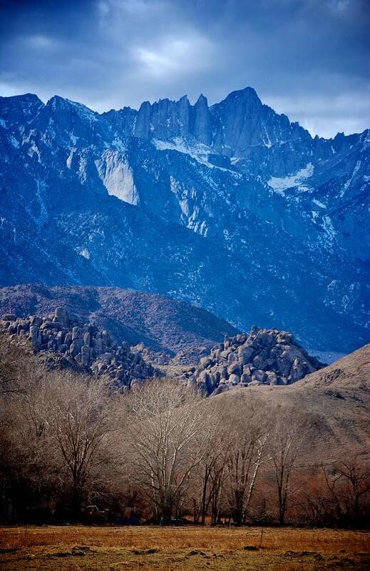 Lone Pine Art Print featuring the photograph Mt. Whitney And Alabama Hills by Eric Tressler