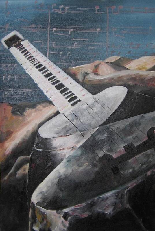  Art Print featuring the painting Music by Lindsey Weimer