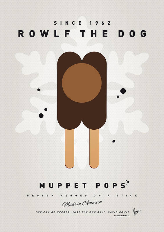 Muppets Art Print featuring the digital art My MUPPET ICE POP - Rowlf by Chungkong Art