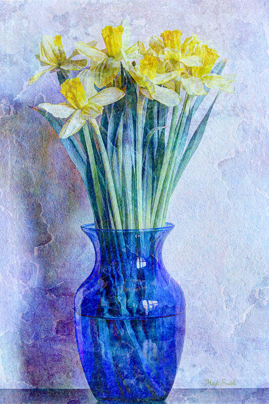 Blue Art Print featuring the photograph Narcissus by Heidi Smith