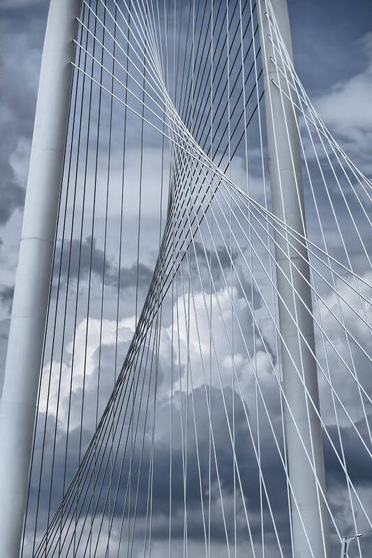 Bridge Art Print featuring the photograph New Skyline Bridge by Joan Carroll