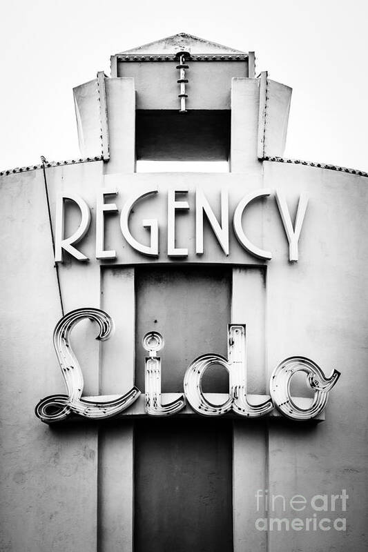 America Art Print featuring the photograph Newport Beach Regency Lido Theater Picture by Paul Velgos