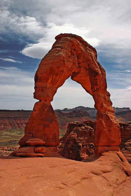 Not The Usual Delicate Arch View Art Print featuring the photograph Not The Usual Delicate Arch View by Wes and Dotty Weber