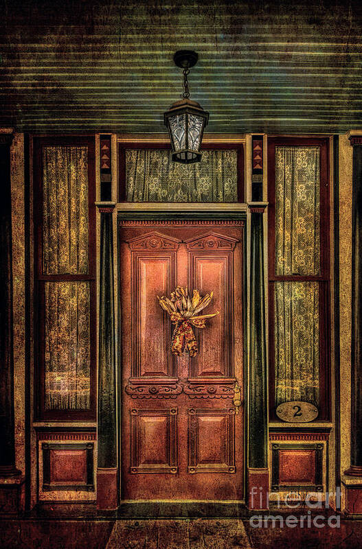 Door Art Print featuring the photograph Number Two by Lois Bryan