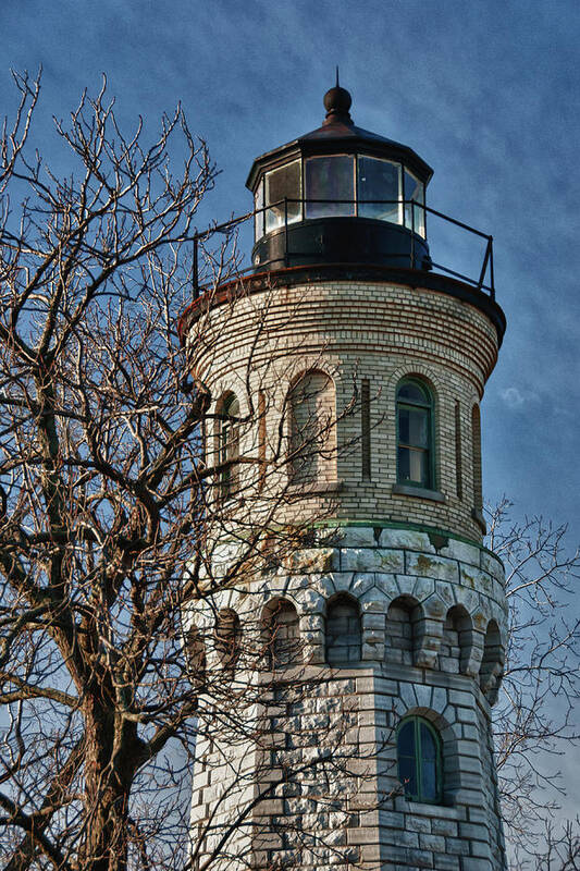 Lighthouse Art Print featuring the photograph Old Fort Niagara Lighthouse 4484 by Guy Whiteley