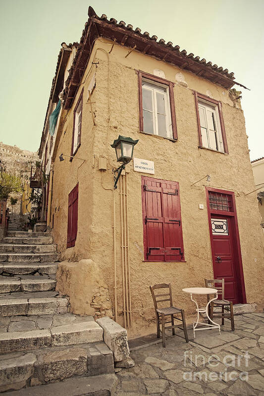 Athens Art Print featuring the photograph Old House by Aiolos Greek Collections