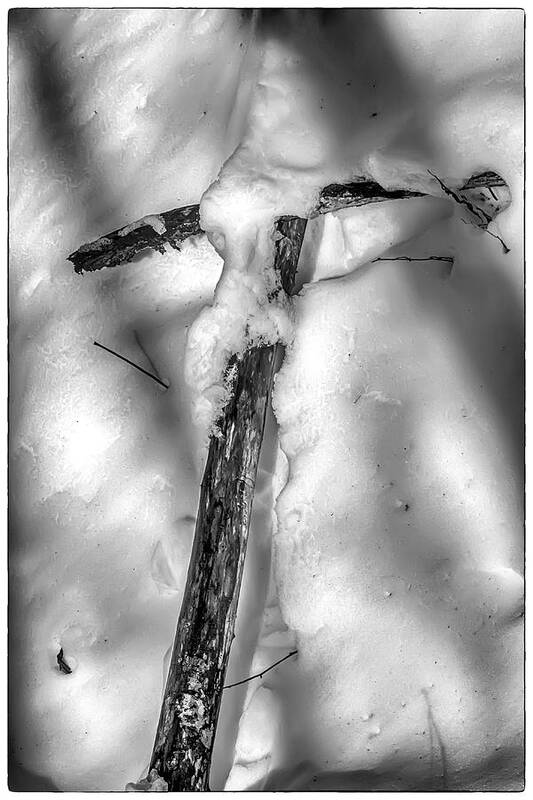 Cross Art Print featuring the photograph Old Rugged Cross by John Haldane