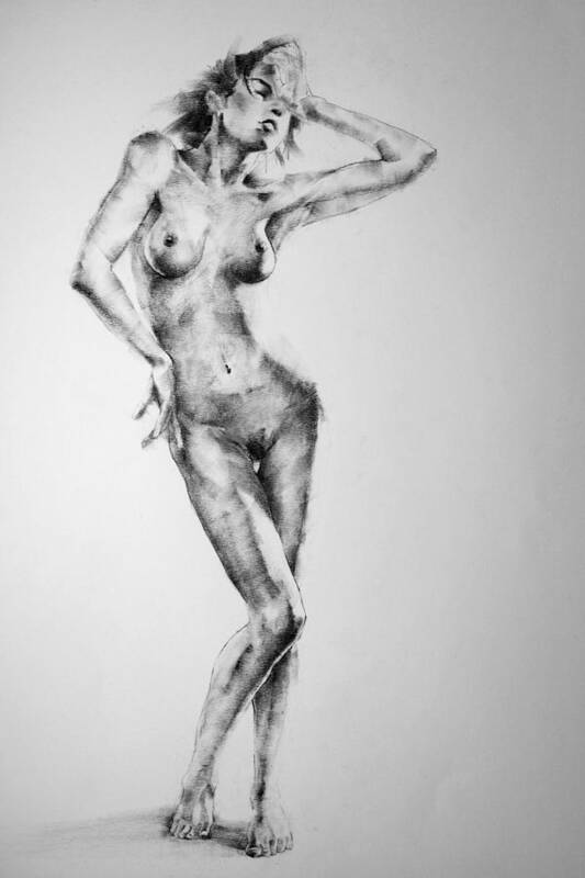Erotic Art Print featuring the drawing Page 10 by Dimitar Hristov
