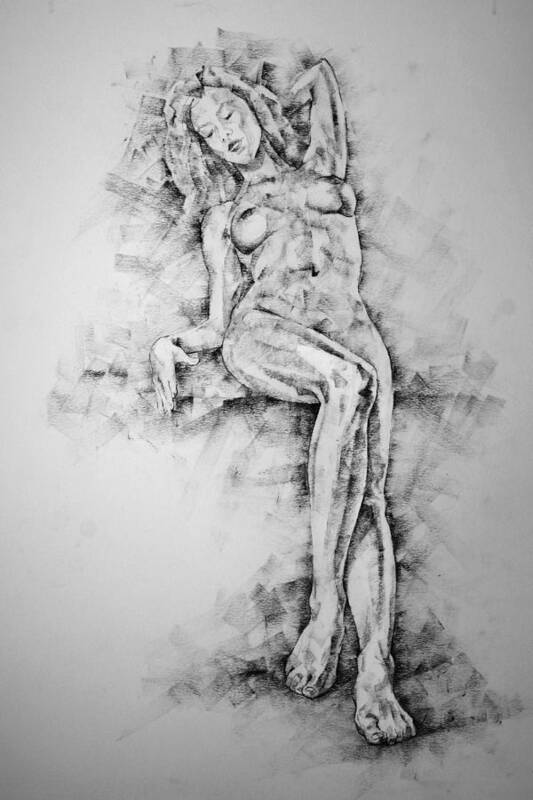 Erotic Art Print featuring the drawing Page 26 by Dimitar Hristov
