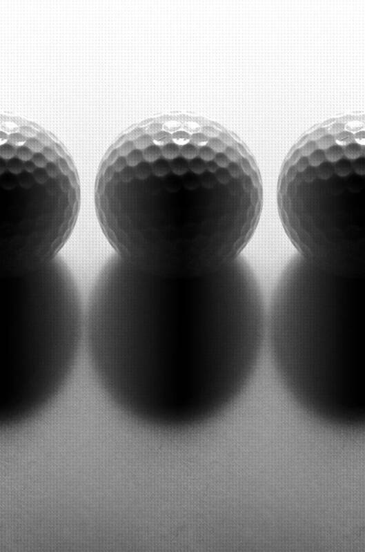 Black And White Art Print featuring the photograph Par 3...golf by Tom Druin