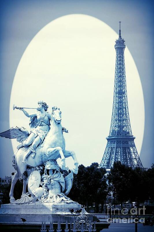 Paris Art Print featuring the photograph Paris Blues by Carol Groenen