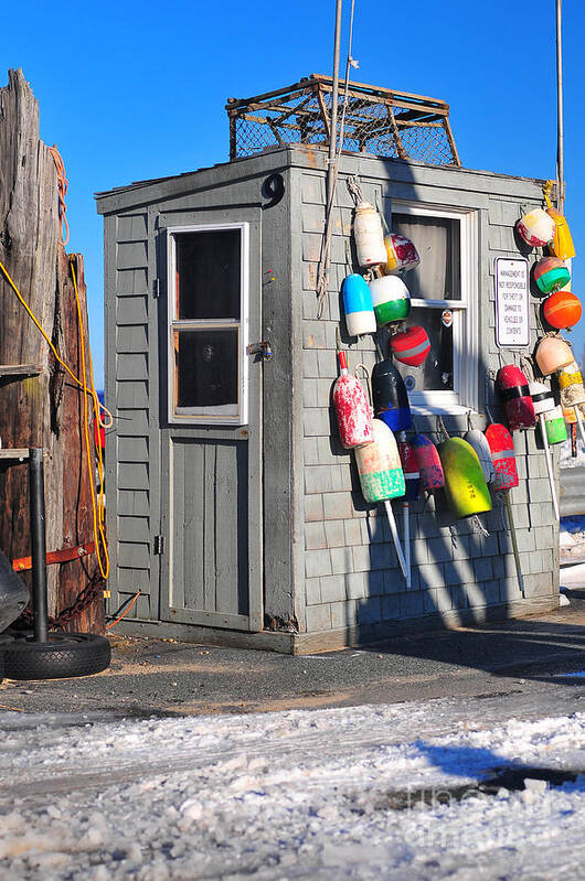 Provincetown Massachusetts Parking Booth. P-town Art Print featuring the photograph Pay Here by Catherine Reusch Daley