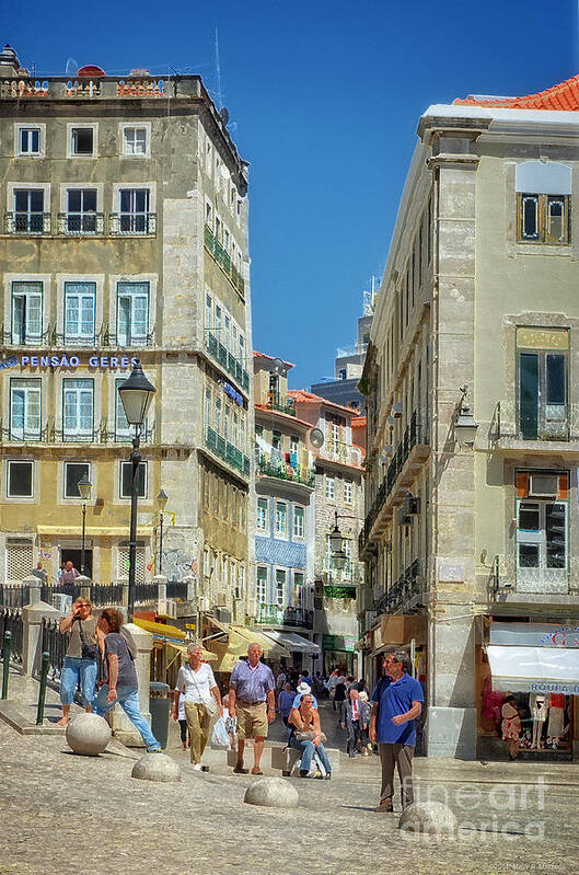 Pensao Geres Art Print featuring the photograph Pensao Geres - Lisbon by Mary Machare