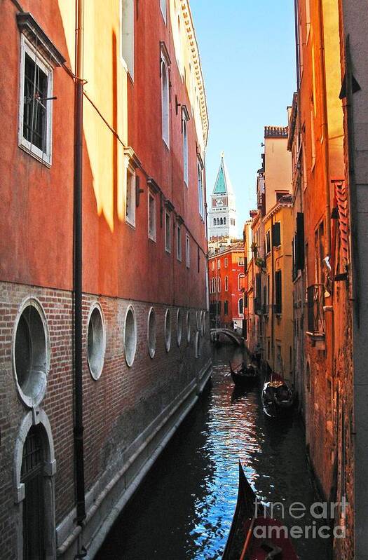 Water Canal Art Print featuring the photograph Piazza San Marco by Phillip Allen
