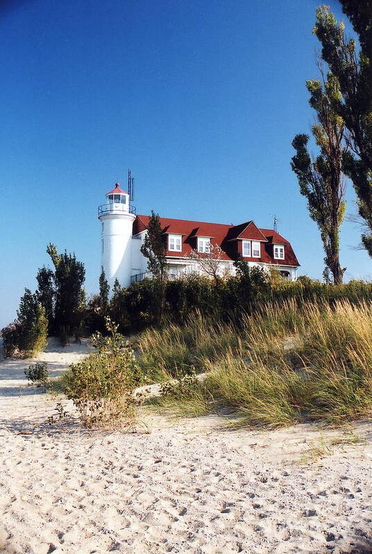 Lighthouse Art Print featuring the photograph Point Betsie Lighthouse by Crystal Nederman