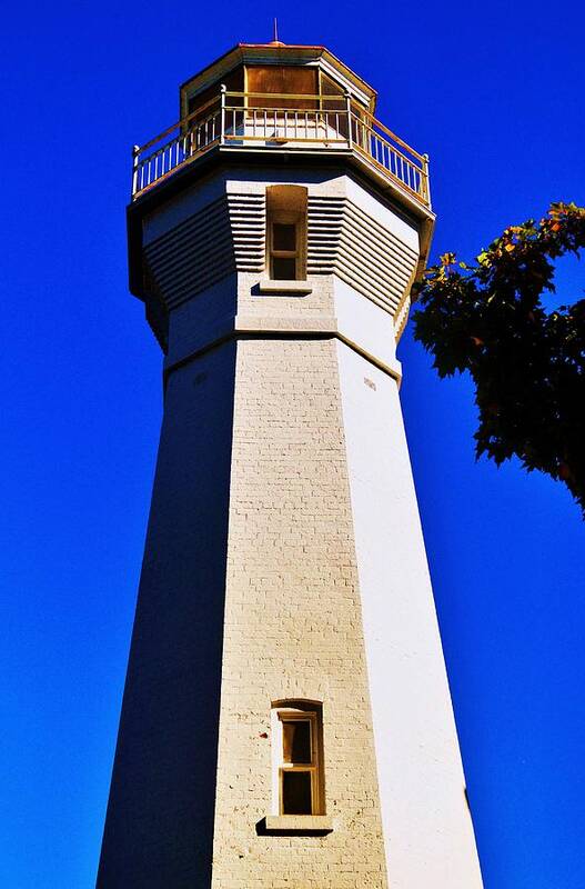 Lighthouse Art Print featuring the photograph Port Sanilac Light Tower 10.12.13 by Daniel Thompson