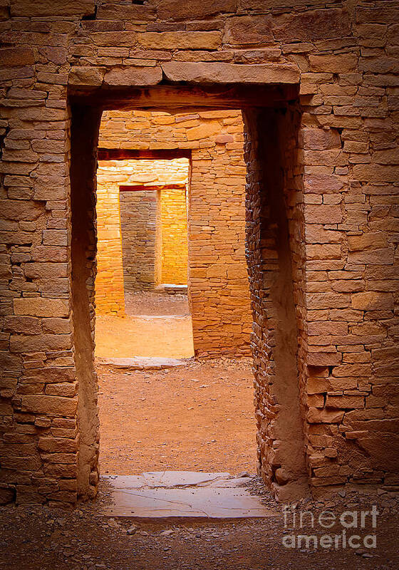 America Art Print featuring the photograph Pueblo Doorways by Inge Johnsson