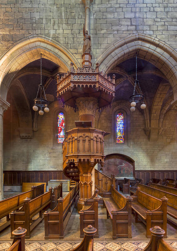 Pulpit Art Print featuring the photograph Pulpit by Charles Lupica