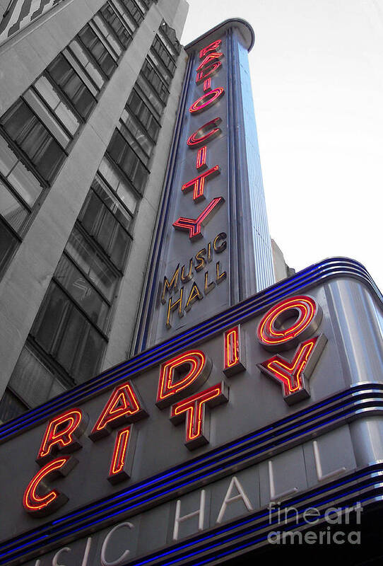 Radio City Art Print featuring the photograph Radio City by Dan Holm